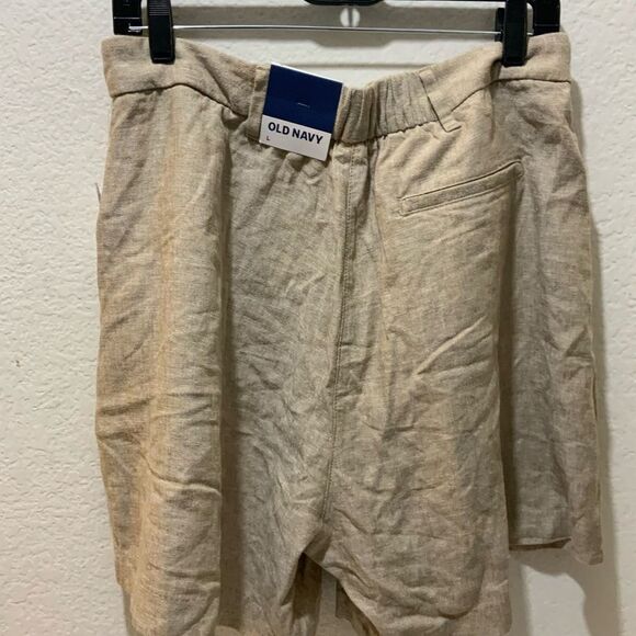 Old Navy high waisted  Linen-Blend Shorts -- 3.5-inch inseam L NEW - Picture 7 of 9